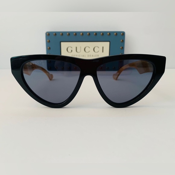 💯 - Authentic New Gucci Blue Cat Eye Ladies Sunglasses GG1333S 004 - Picture 4 of 11